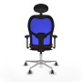 Chaise de Bureau Piqueras y Crespo 3D086G1 Bleu Marron