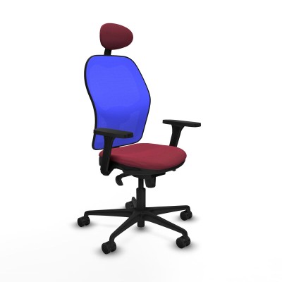 Chaise de Bureau Piqueras y Crespo 3D036N1 Bordeaux