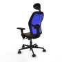Chaise de Bureau Piqueras y Crespo 3D036N1 Bleu Brun foncé
