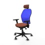 Chaise de Bureau Piqueras y Crespo 3D036G2 Bleu Marron