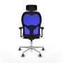 Chaise de Bureau Piqueras y Crespo 3D086G2 Bleu Marron