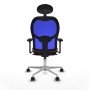 Chaise de Bureau Piqueras y Crespo 3D086N1 Bleu Marron