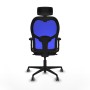 Chaise de Bureau Piqueras y Crespo 2D036G2 Bleu Brun foncé