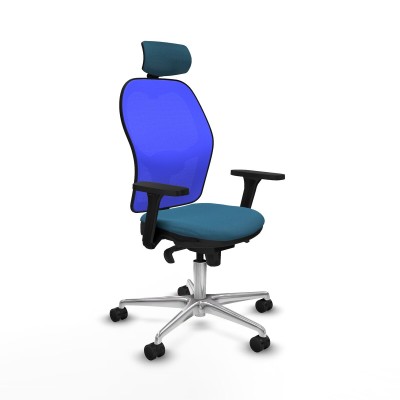 Chaise de Bureau Piqueras y Crespo 3D086N2 Bleu Vert pétrole