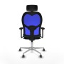 Office Chair Piqueras y Crespo 3D086G2 Blue Petroleum green