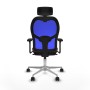 Chaise de Bureau Piqueras y Crespo 3D086N2 Bleu Brun foncé