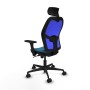 Chaise de Bureau Piqueras y Crespo 3D036N2 Bleu Vert pétrole