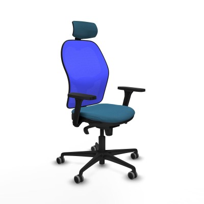 Chaise de Bureau Piqueras y Crespo 3D036G2 Bleu Vert pétrole