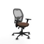 Chaise de Bureau Piqueras y Crespo 3D036G0 Gris Brun foncé