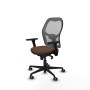 Chaise de Bureau Piqueras y Crespo 3D036G0 Gris Brun foncé