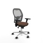 Chaise de Bureau Piqueras y Crespo 3D086N0 Gris Brun foncé