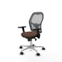 Chaise de Bureau Piqueras y Crespo 3D086N0 Gris Brun foncé