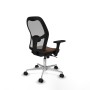 Chaise de Bureau Piqueras y Crespo 3D086N0 Gris Brun foncé