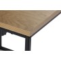 Jeu de 3 tables DKD Home Decor Noir Métal 45 x 45 x 45 cm Bois MDF