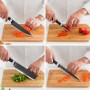 Knife Set Black Shark Swiss·Q Namiutsu InnovaGoods Black Stainless steel 4 Pieces (4 Units) (Refurbished A)
