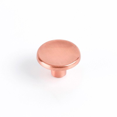 Pommeau Rei 774 Rose Or Métal Ø 35 x 23 mm (2 Unités)