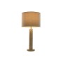 Desk lamp Home ESPRIT Beige Linen Marble 35 x 35 x 72 cm