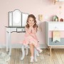 Coiffeuse avec Banc Teamson 61 x 29 x 100 cm jouet Blanc Enfant