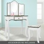 Coiffeuse avec Banc Teamson 61 x 29 x 100 cm jouet Blanc Enfant