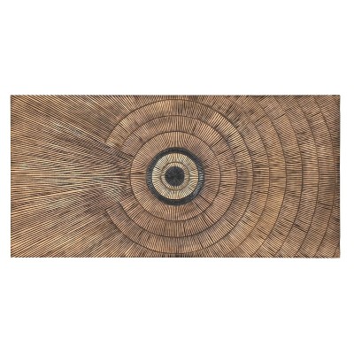 Headboard DKD Home Decor Golden Natural MDF Wood 180 x 3,5 x 90 cm 180,5 x 3,5 x 90,5 cm