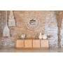 Meubles de télévision Home ESPRIT Naturel Rotin Chêne 157 x 40 x 46 cm
