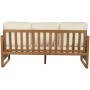 Garden sofa Home ESPRIT White Brown 182 x 72 x 80 cm