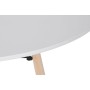 Table de Salle à Manger Home ESPRIT Blanc Noir Naturel Bouleau Bois MDF 120 x 120 x 74 cm