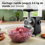 Hachoir BOSCH Serie 6 MFWS660B Noir Métal Acier inoxydable Plastique 500 W