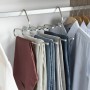 5-in-1 Multiple Trouser Hanger Havser InnovaGoods Stainless steel (Refurbished A)