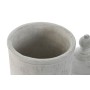 Vase Home ESPRIT Gris Ciment Oriental 15 x 15 x 25 cm