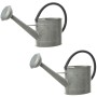 Watering Can Decoris Grey Zinc 1 L