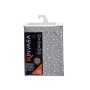 Nappe antitache Kinvara BABEL GRIS 42 Blanc Gris Jacquard Antitaches Pois 140 x 180 cm (8 Unités)