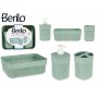 Bath Set Berilo PP-107-3 Green Plastic (12 Units)