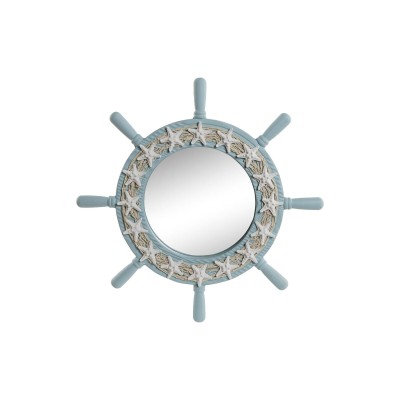 Miroir mural Home ESPRIT Bleu ciel méditerranéen 42,5 x 3 x 42,5 cm