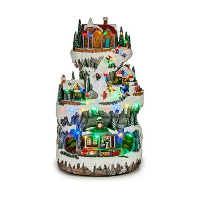 Décoration lumineuse Krist+ Train ville 23 x 23 x 39 cm 23 x 39 x 23 cm