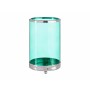 Bougeoir Gift Decor SW120613B Bleu Argenté Argent Métal verre 12,2 x 19,5 x 12,2 cm Cylindre