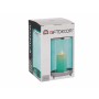 Candleholder Gift Decor SW120613B Blue Silver Metal Glass 12,2 x 19,5 x 12,2 cm Cylinder