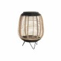 Bougeoir DKD Home Decor Marron Noir Naturel Métal Bambou Verre 32 x 32 x 43 cm