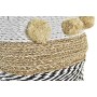 Basket set DKD Home Decor White Black Beige Seagrass 34 x 33 x 26 cm 2 Pieces