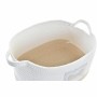 Basket set DKD Home Decor White Cream 43 x 30 x 23 cm 2 Pieces