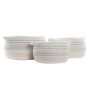 Basket set DKD Home Decor White Black Orange 52 x 43 x 25 cm 3 Pieces