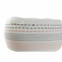 Basket set DKD Home Decor White Black Orange 52 x 43 x 25 cm 3 Pieces