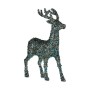 renne de noël Krist+ R201-068Z-6 Bleu Doré Renne 15 x 45 x 30 cm