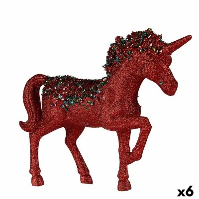 Figurine Décorative Krist+ 7239/16-12.5-WPN3-7 Bleu Rouge Licorne 9,5 x 31 x 40 cm (6 Unités)