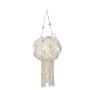 Lantern Gift Decor JC20-24237PC White Cotton Crystal Macrame 23 x 24 x 23 cm (4 Units)