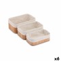 Lot de paniers Confortime Bambou Naturel
