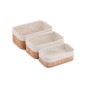Lot de paniers Confortime Bambou Naturel