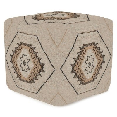 Footrest Home ESPRIT Brown Natural 45 x 45 x 45 cm