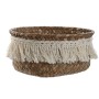 Basket set Home ESPRIT Natural Fibre Boho Worn 16 x 16 x 6 cm