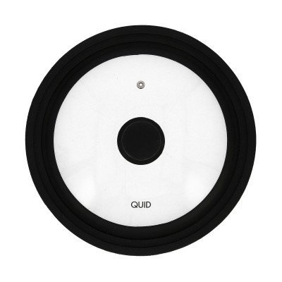 Pan lid Quid Ebano Black Glass Ø 28 cm